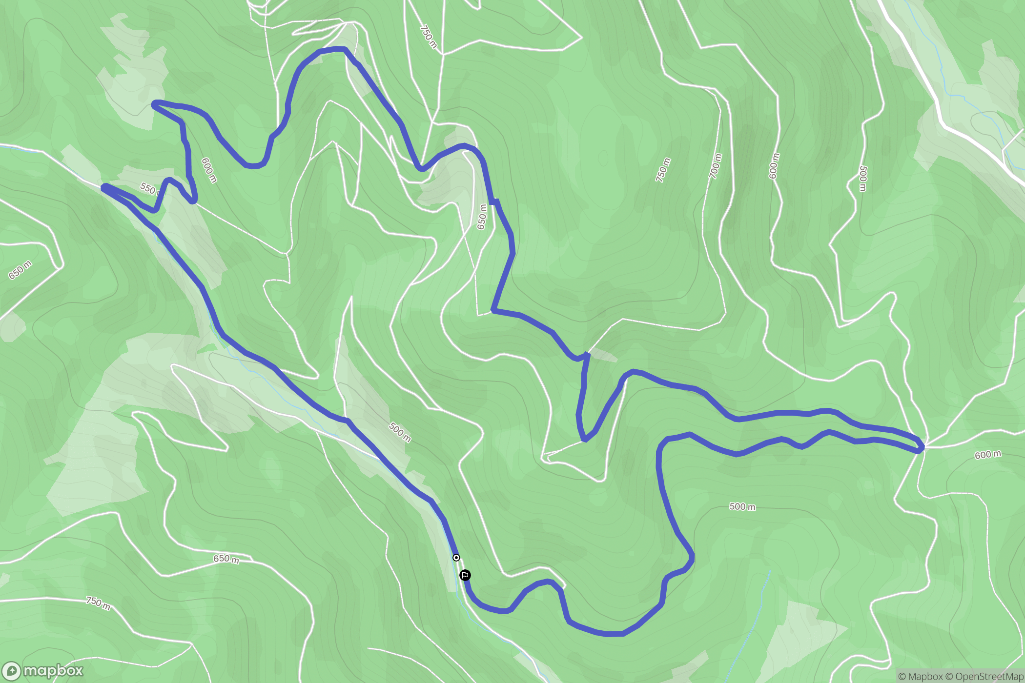 Sainte-Croix-aux-Mines : carte du parcours de randonnée - France