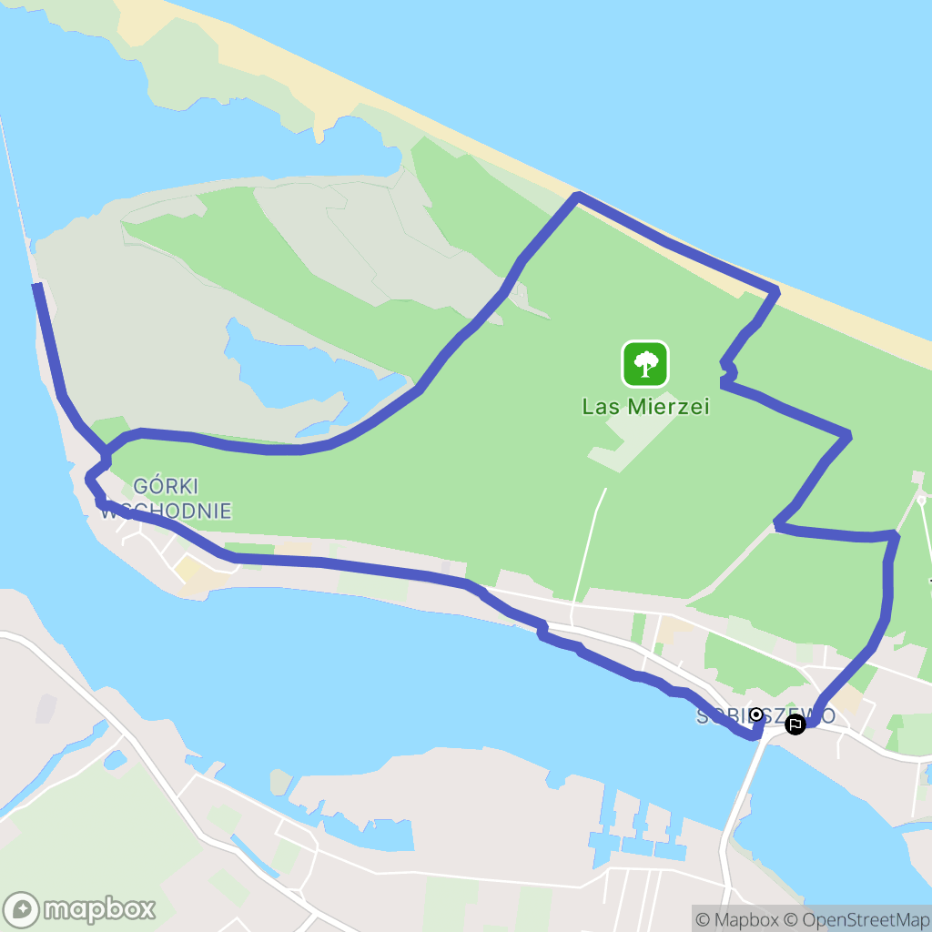 Gdańsk: mapa trasy - Poland