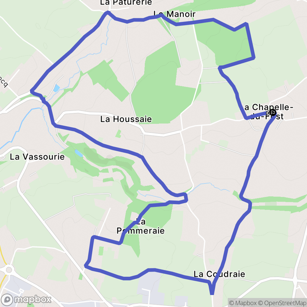 Saint-Amand-Villages : carte du parcours de randonnée - France