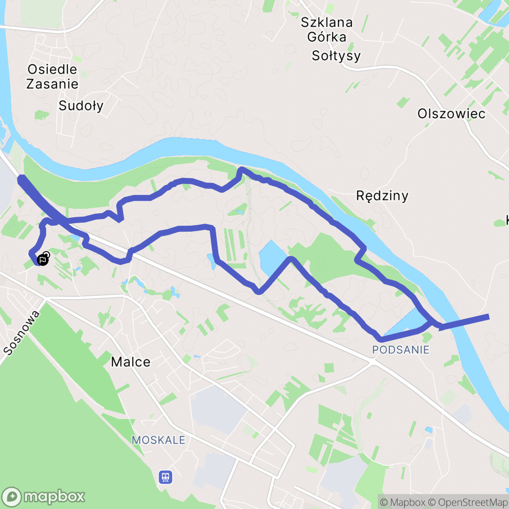 Stalowa Wola: mapa trasy - Poland