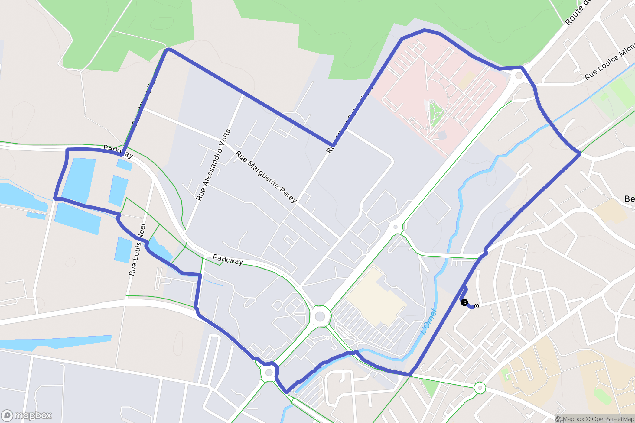 Saint-Dizier : carte du parcours de randonnée - France
