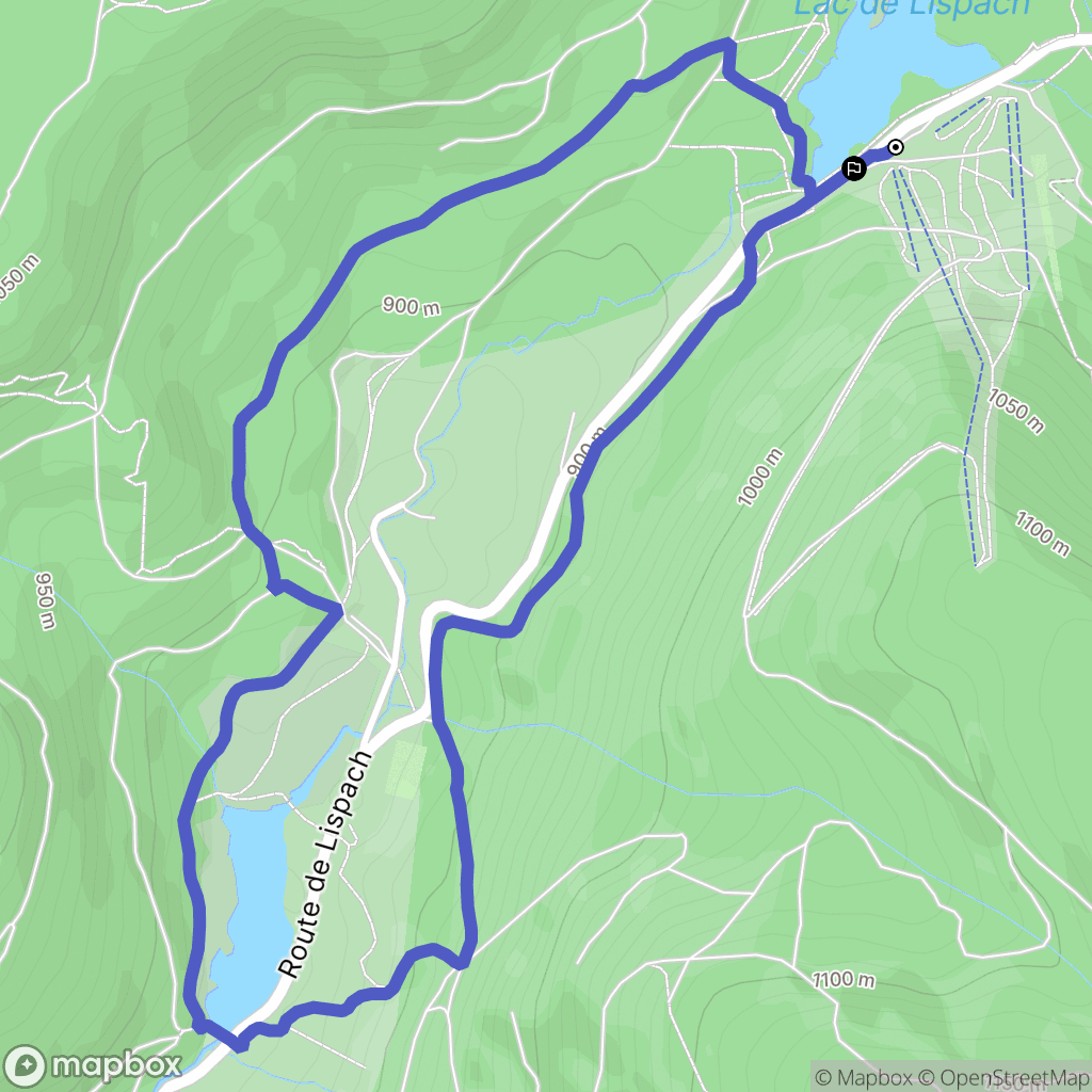 La Bresse : carte du parcours de randonnée - France
