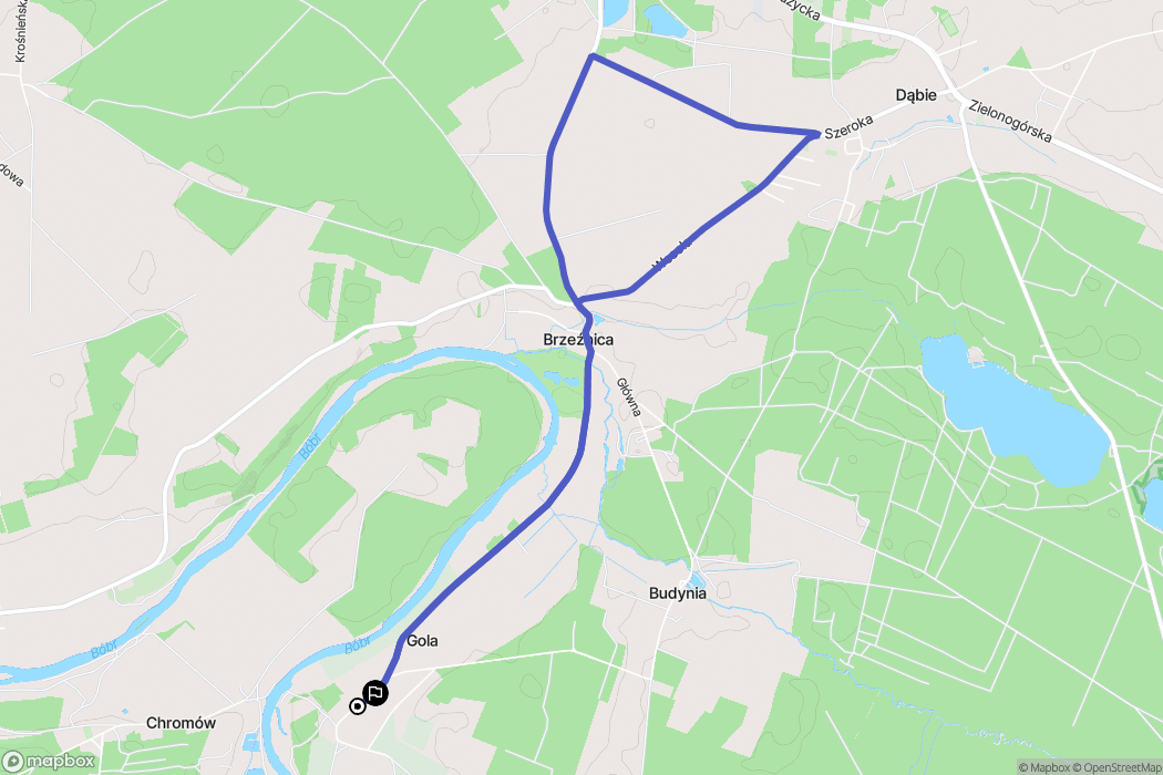 Gola: mapa trasy - Poland