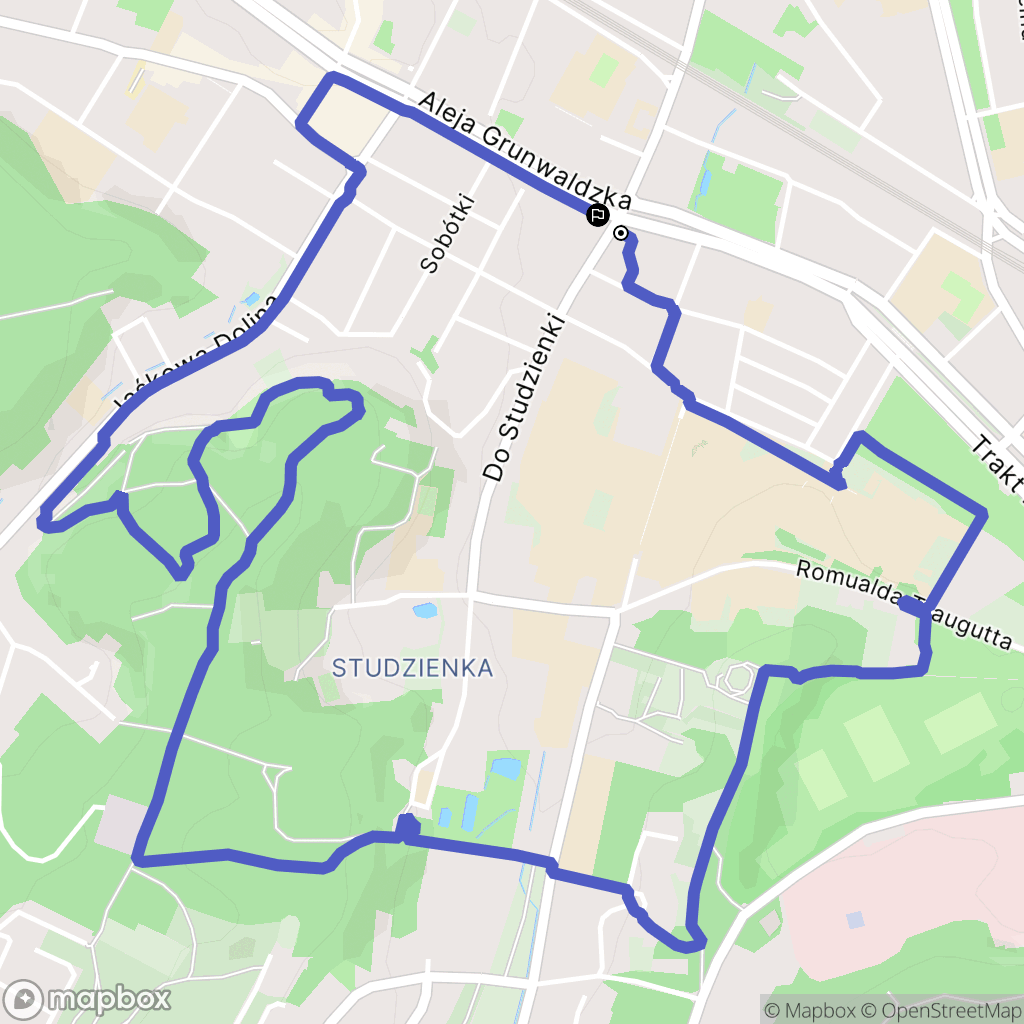 Gdańsk: mapa trasy - Poland