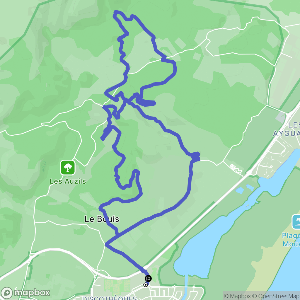 Gruissan : carte du parcours de randonnée - France