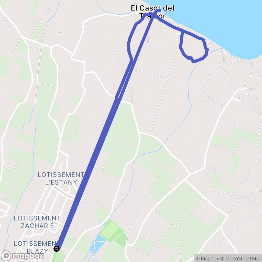 Saint-Hippolyte : carte du parcours de randonnée - France