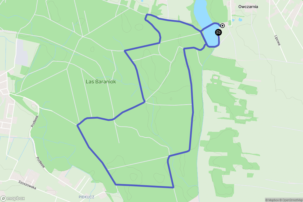 Suszec: mapa trasy - Poland