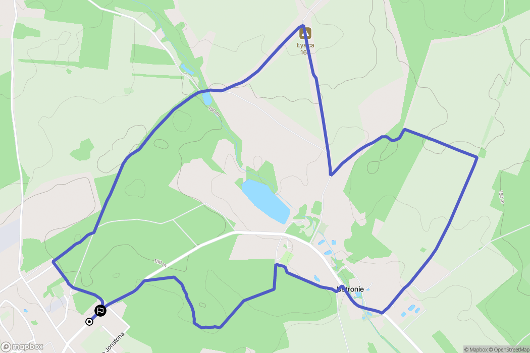 Składowice: mapa trasy - Poland