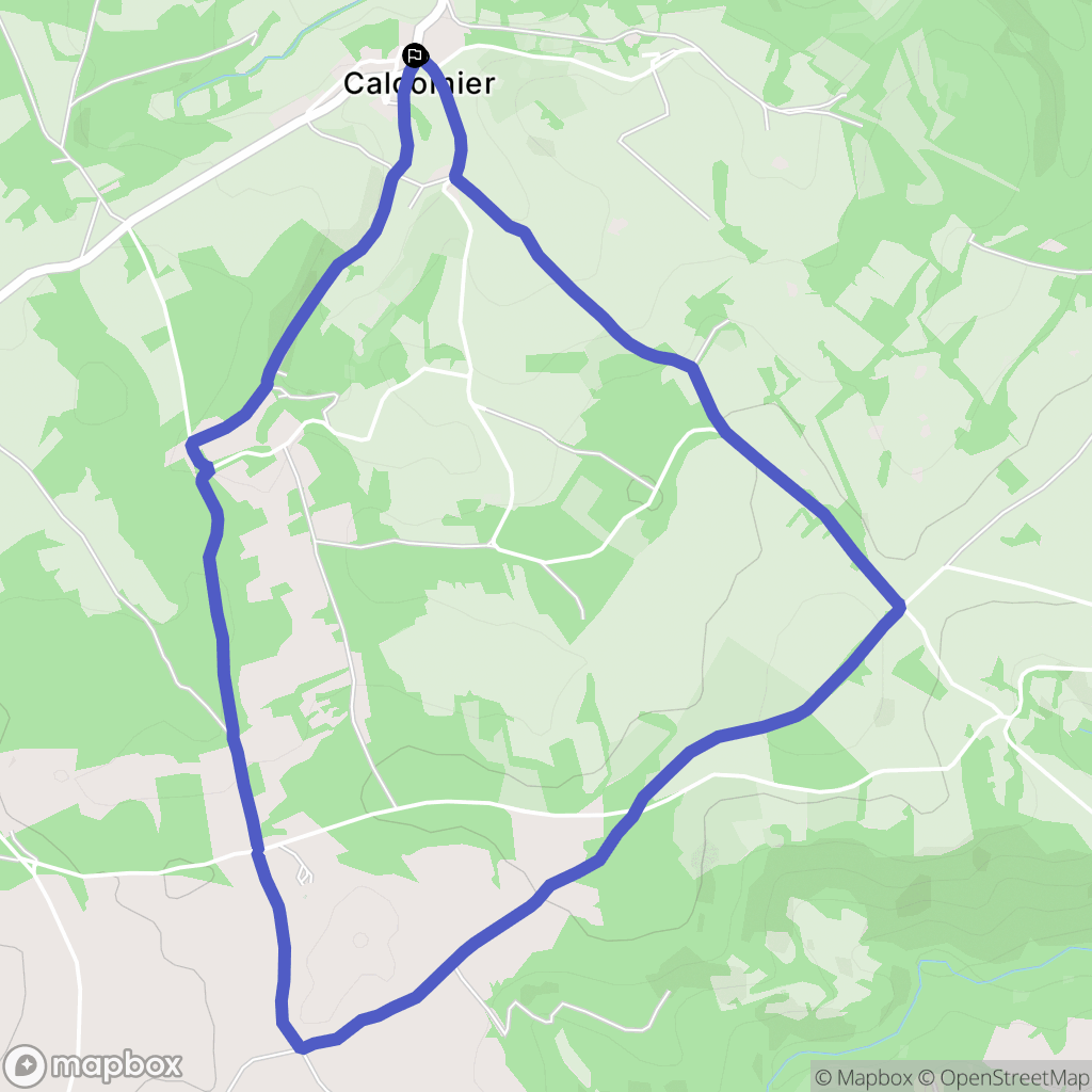 Vailhourles : carte du parcours de randonnée - France