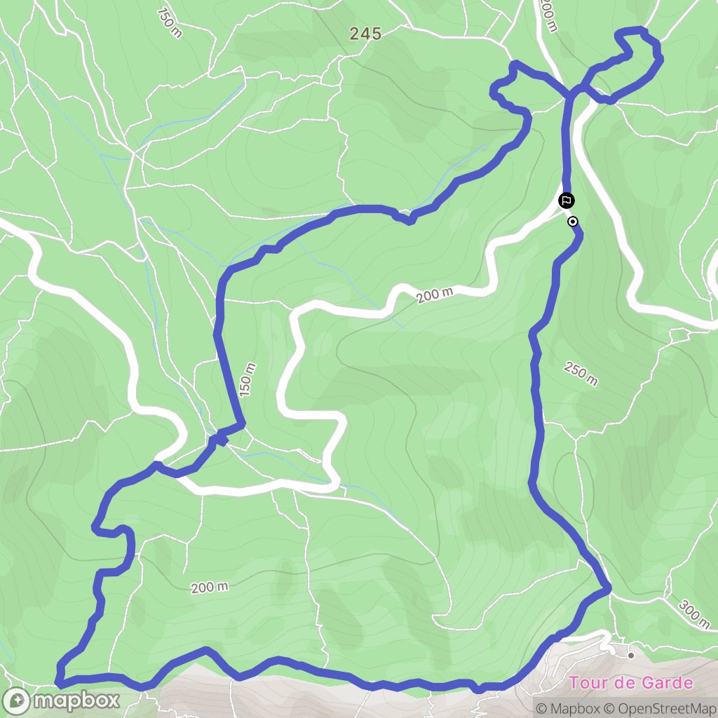 Six-Fours-les-Plages : carte du parcours de randonnée - France