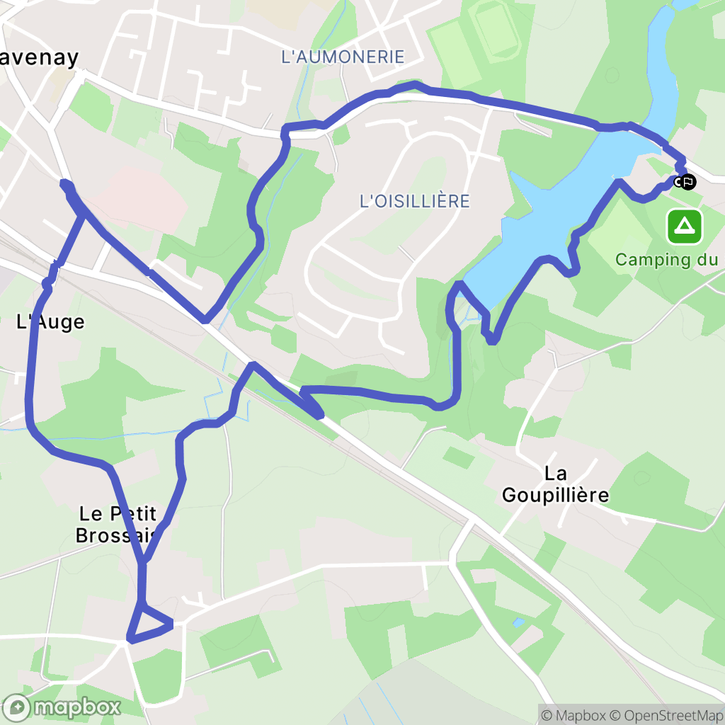 Savenay : carte du parcours de randonnée - France