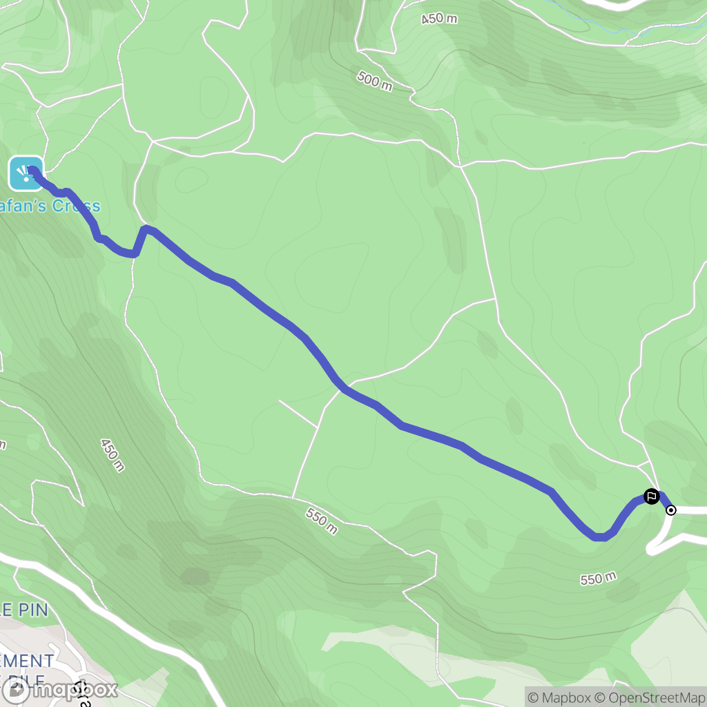 Saint-Sorlin-en-Bugey : carte du parcours de randonnée - France