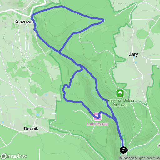 Dubie: mapa trasy - Poland