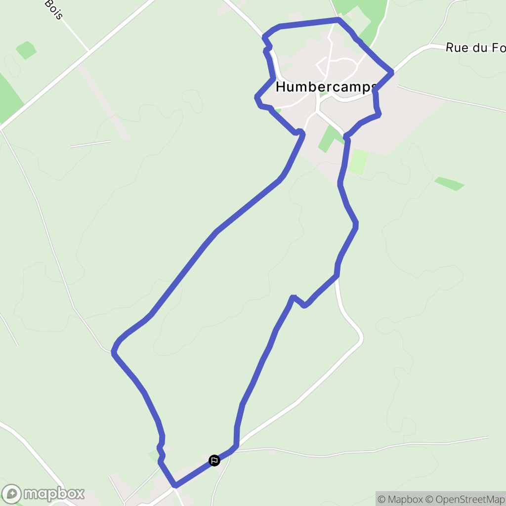 Saint-Amand : carte du parcours de randonnée - France