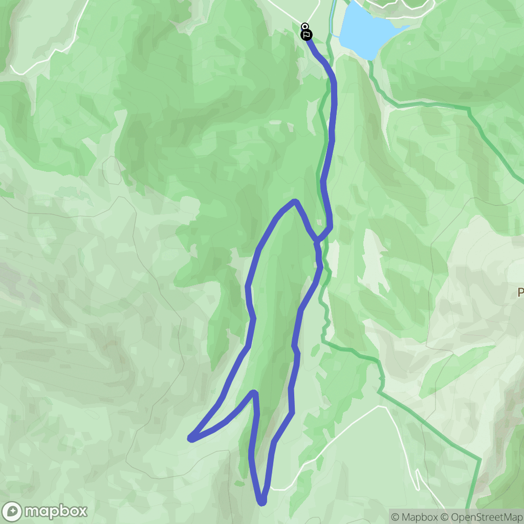 Ancizan : carte du parcours de randonnée - France
