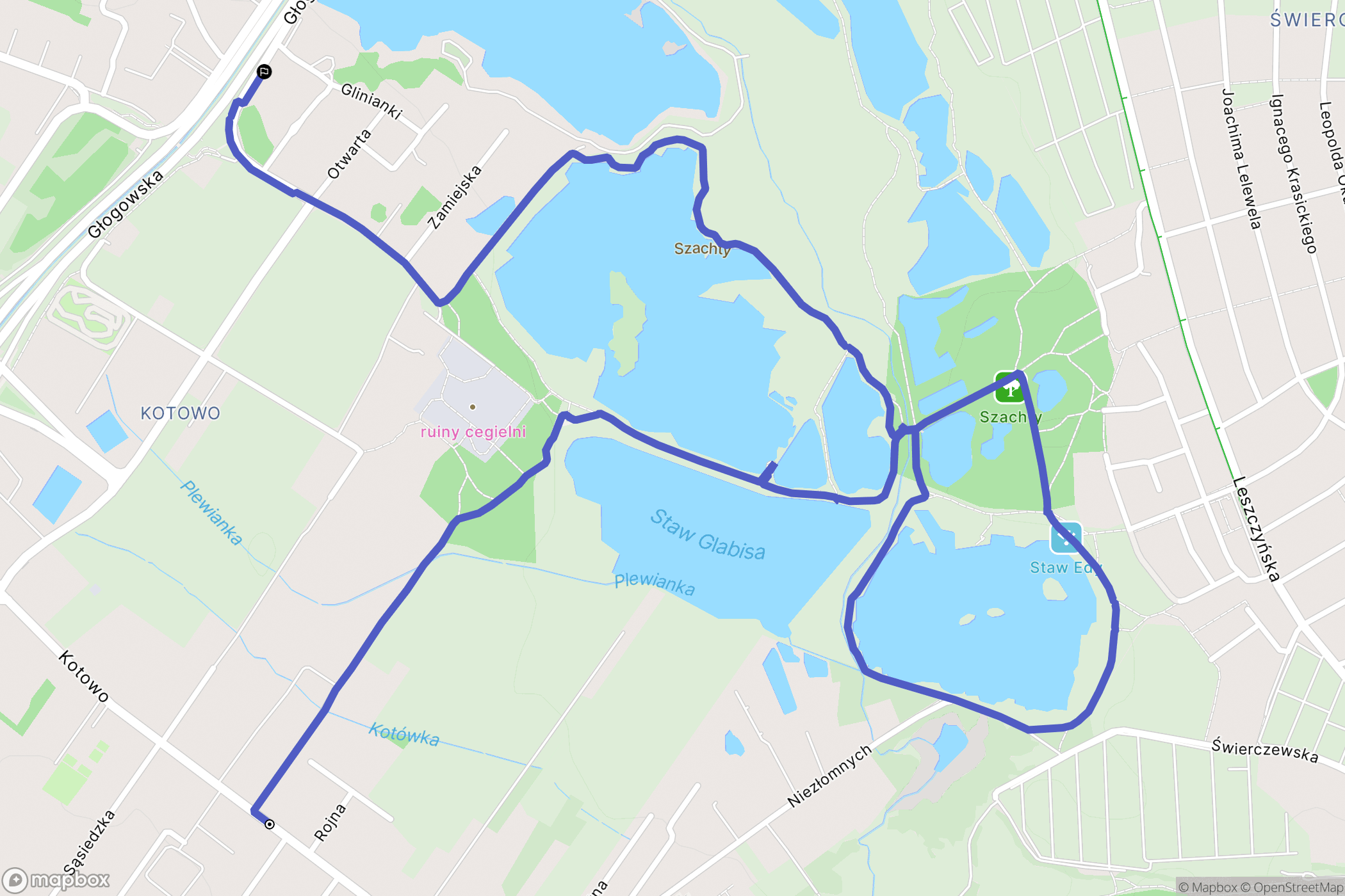 Poznań: mapa trasy - Poland