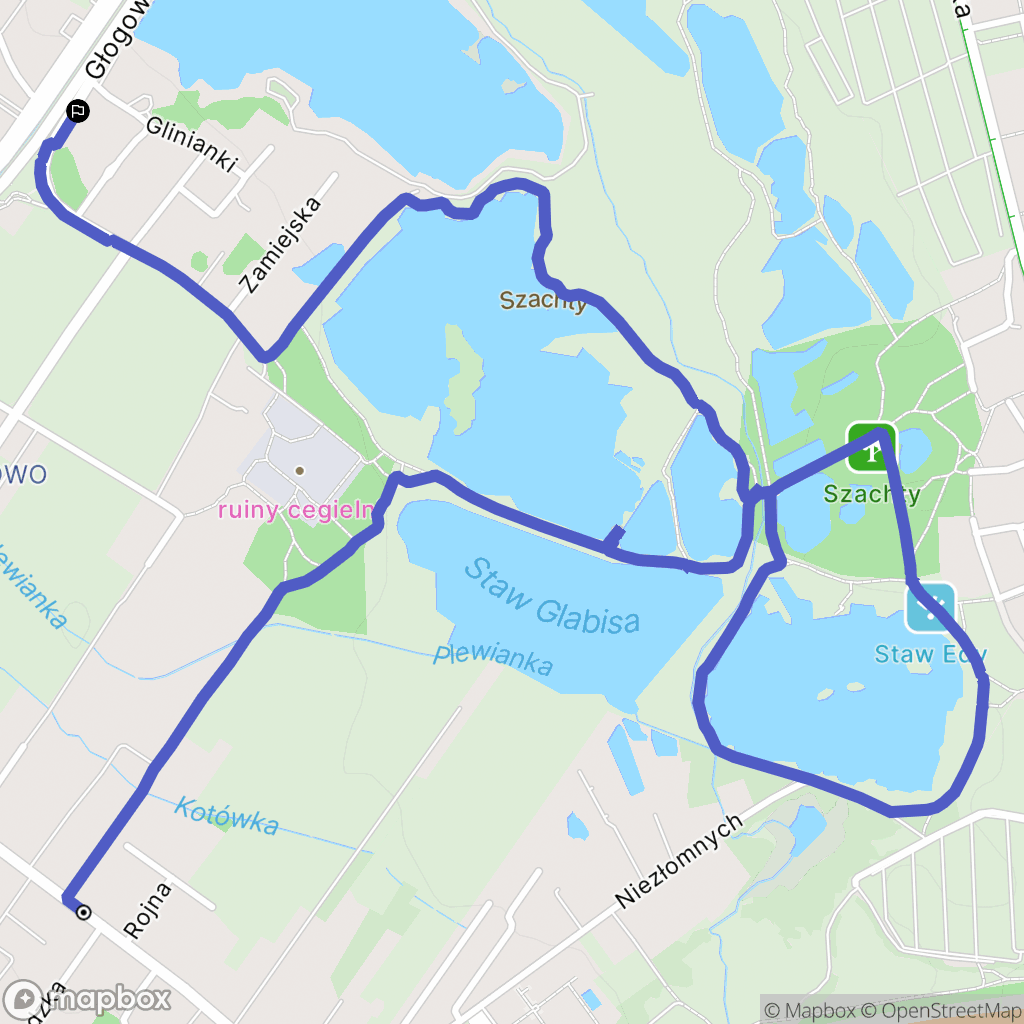 Poznań: mapa trasy - Poland