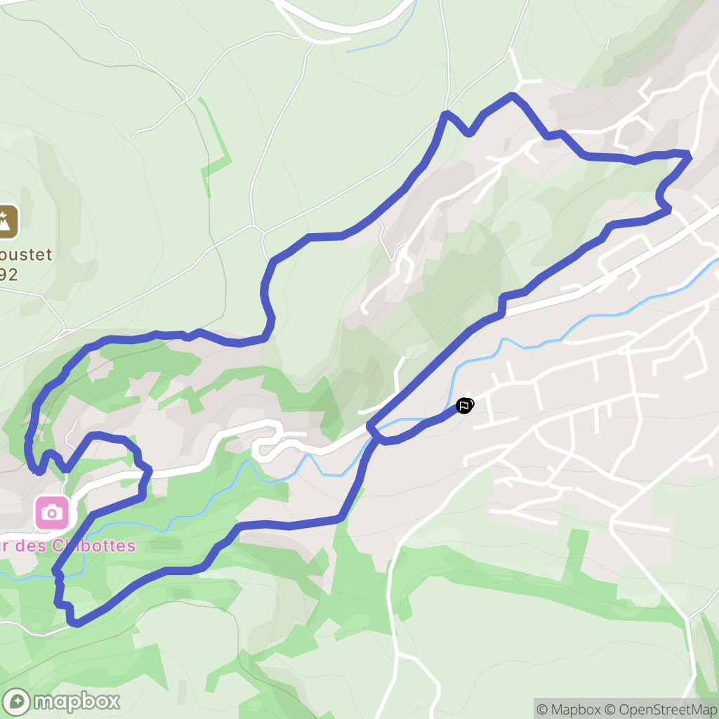 Vals-près-le-Puy : carte du parcours de randonnée - France