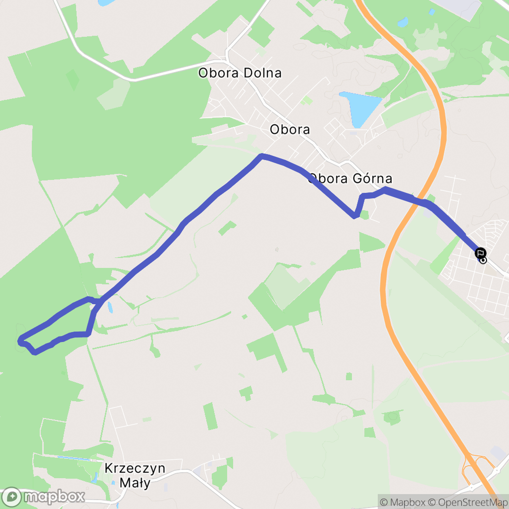 Lubin: mapa trasy - Poland