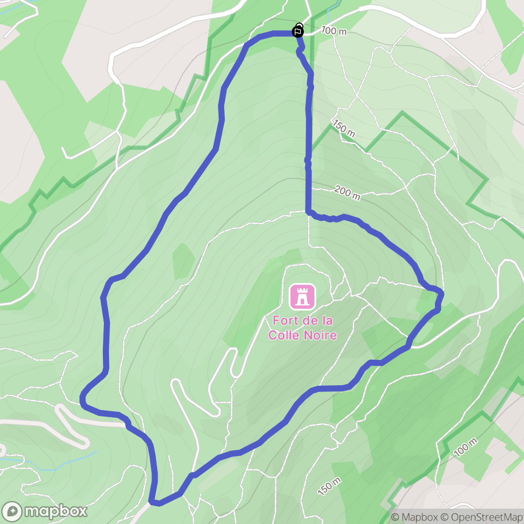 Miglos : carte du parcours de randonnée - France