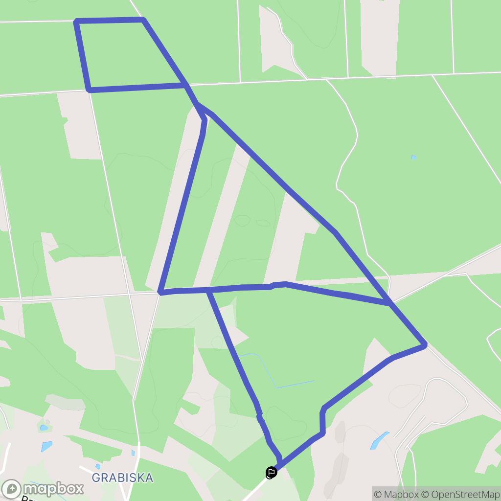 Libiąż: mapa trasy - Poland