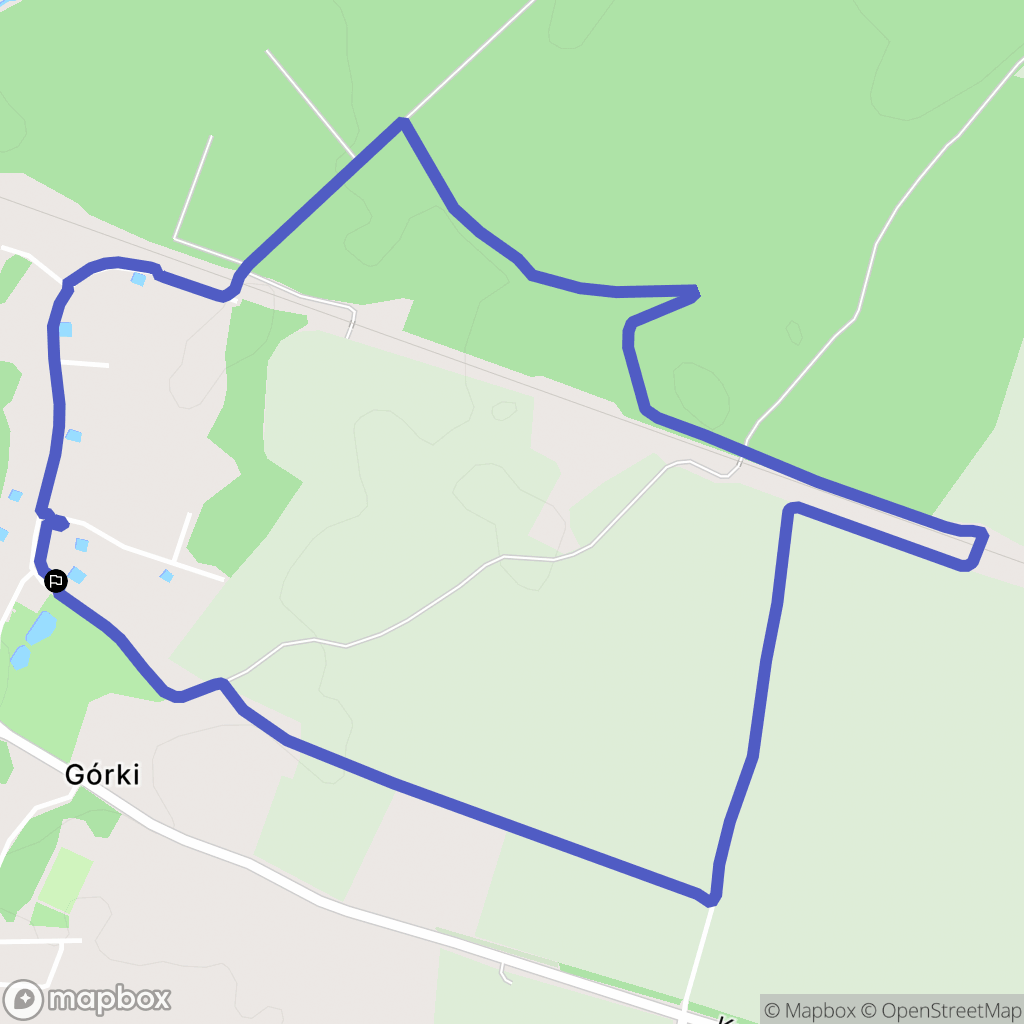 Górki: mapa trasy - Poland