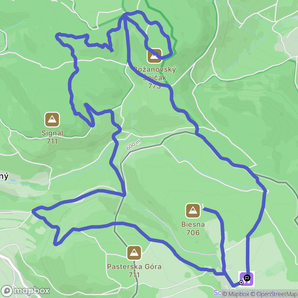 Pasterka: mapa trasy - Poland