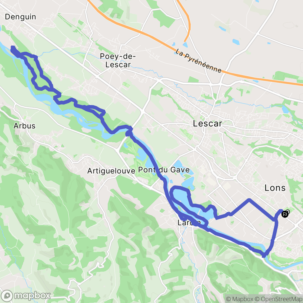 Lons : carte du parcours de randonnée - France