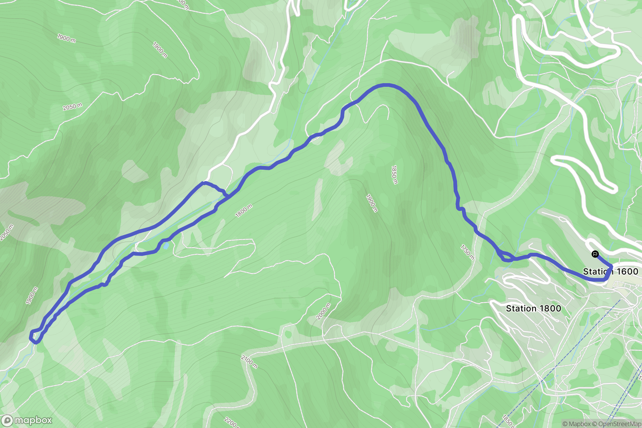 Puy-Saint-Vincent : carte du parcours de randonnée - France