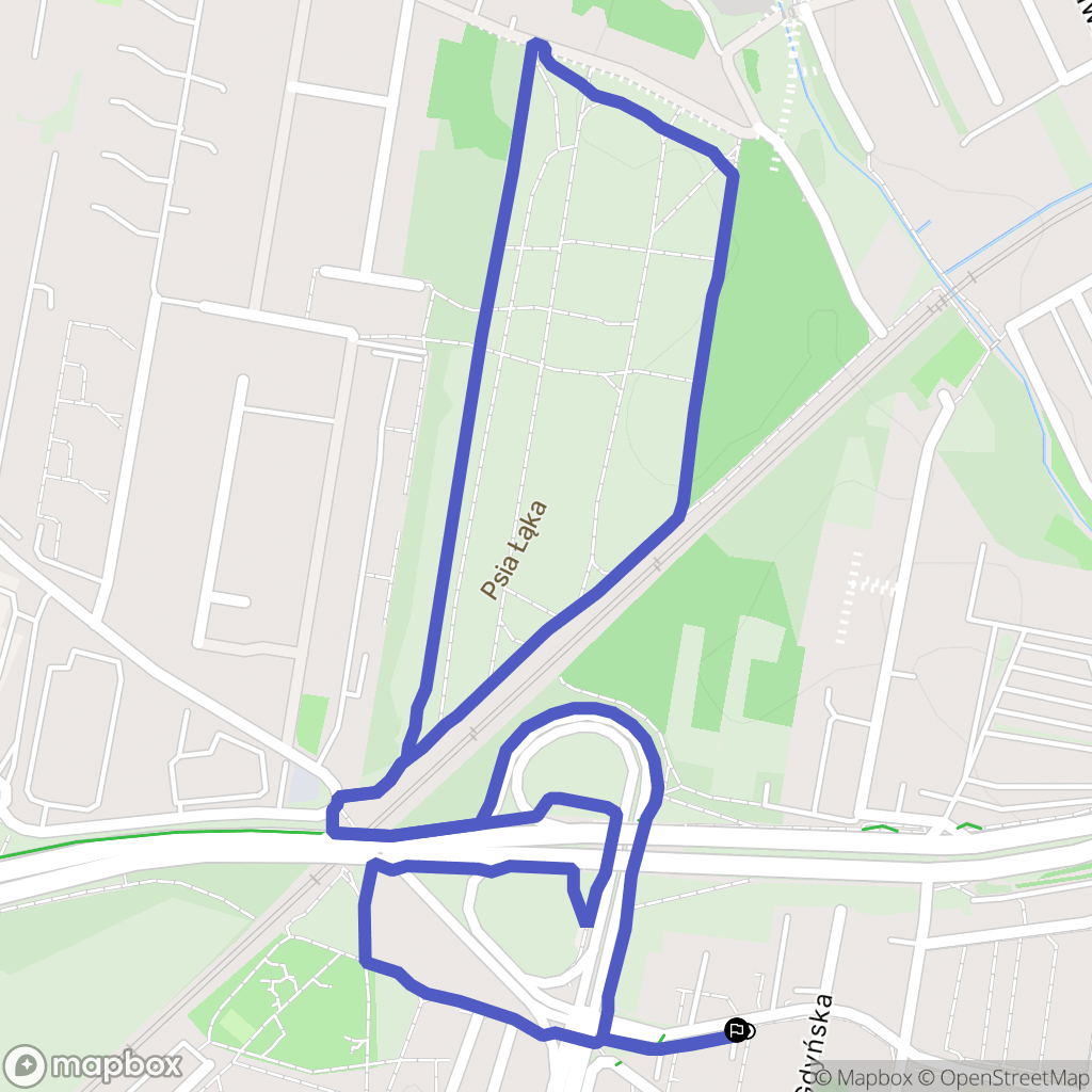 Kraków: mapa trasy - Poland