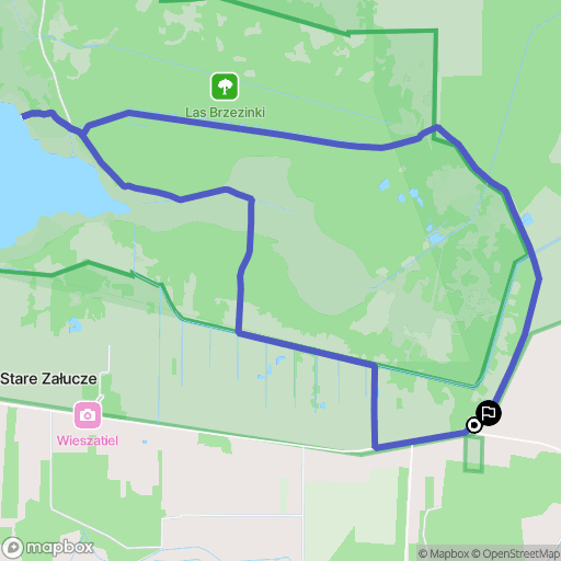 Stare Załucze: mapa trasy - Poland