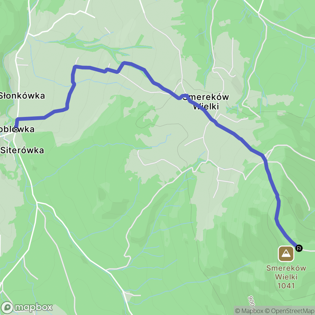 Soblówka: mapa trasy - Poland
