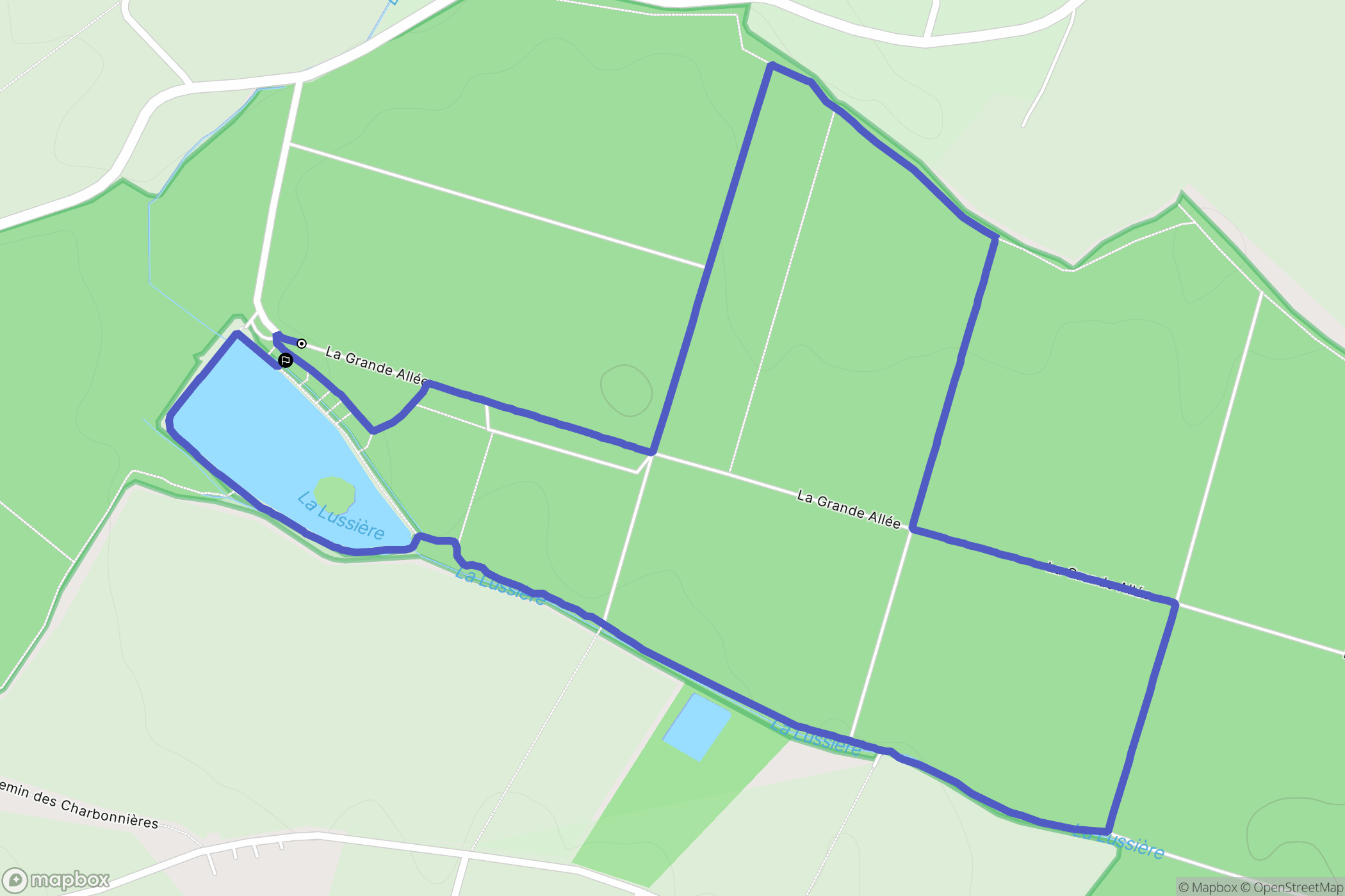 Erdre-en-Anjou : carte du parcours de randonnée - France