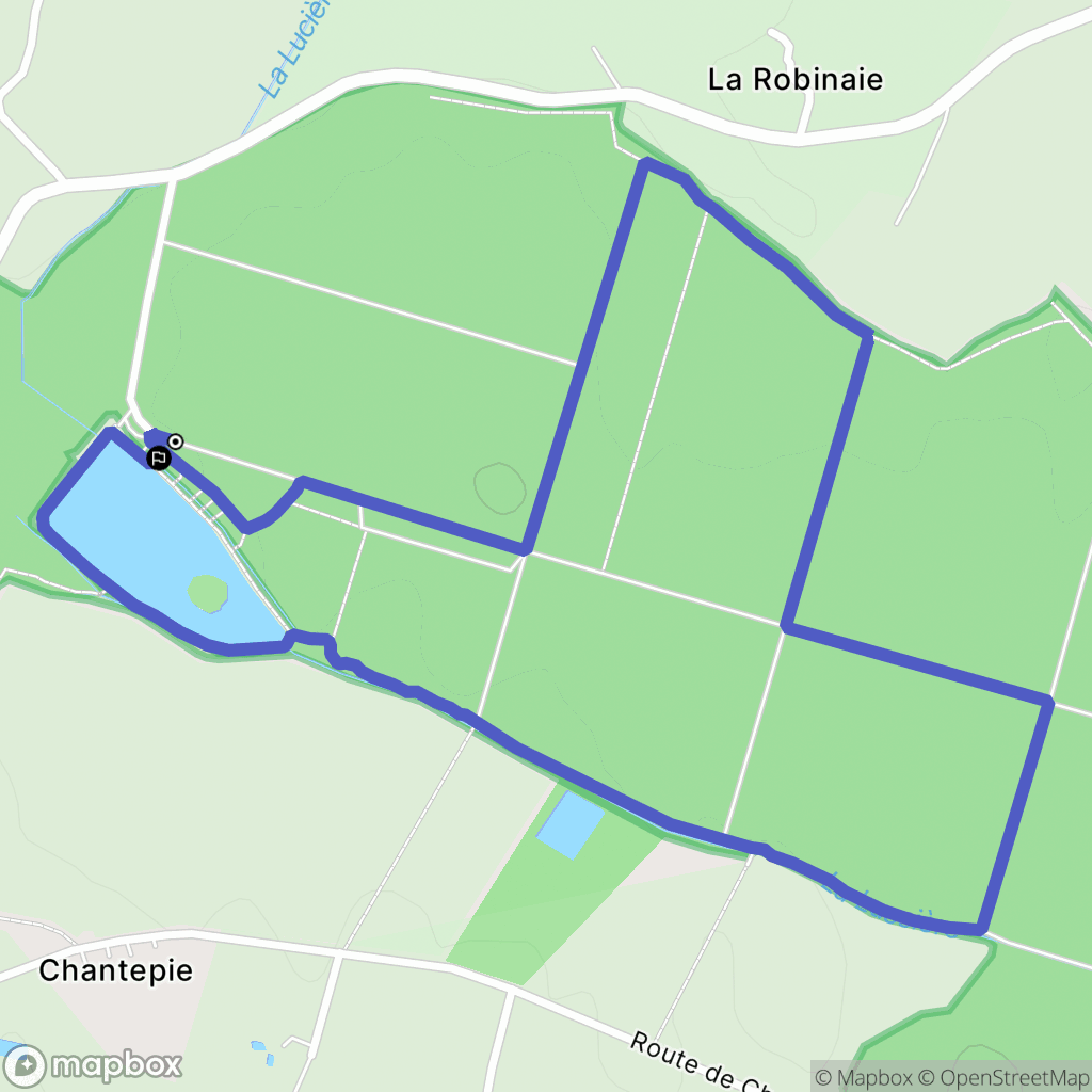 Erdre-en-Anjou : carte du parcours de randonnée - France