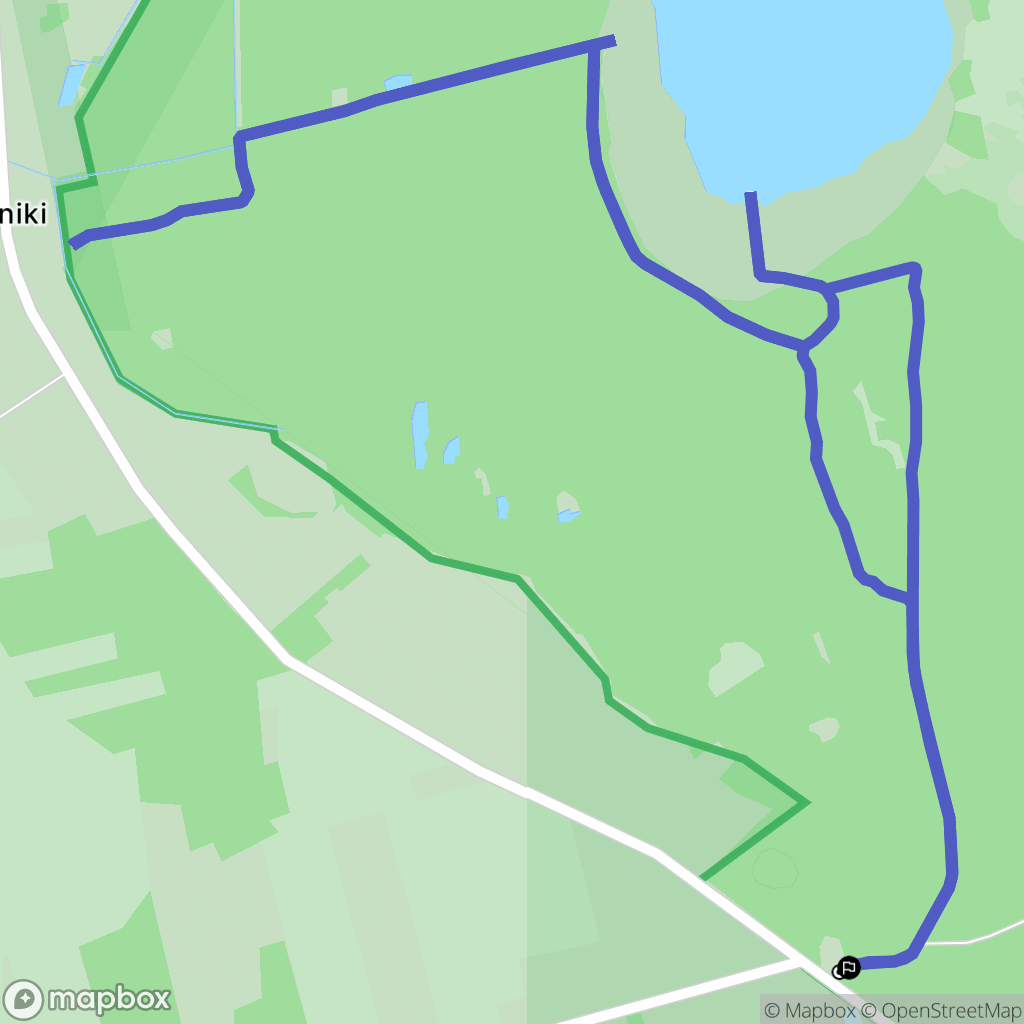 Łomnica: mapa trasy - Poland
