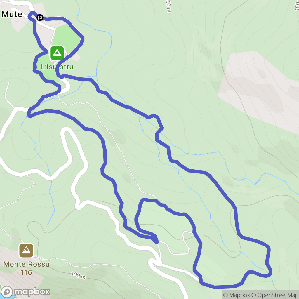Morsiglia : carte du parcours de randonnée - France
