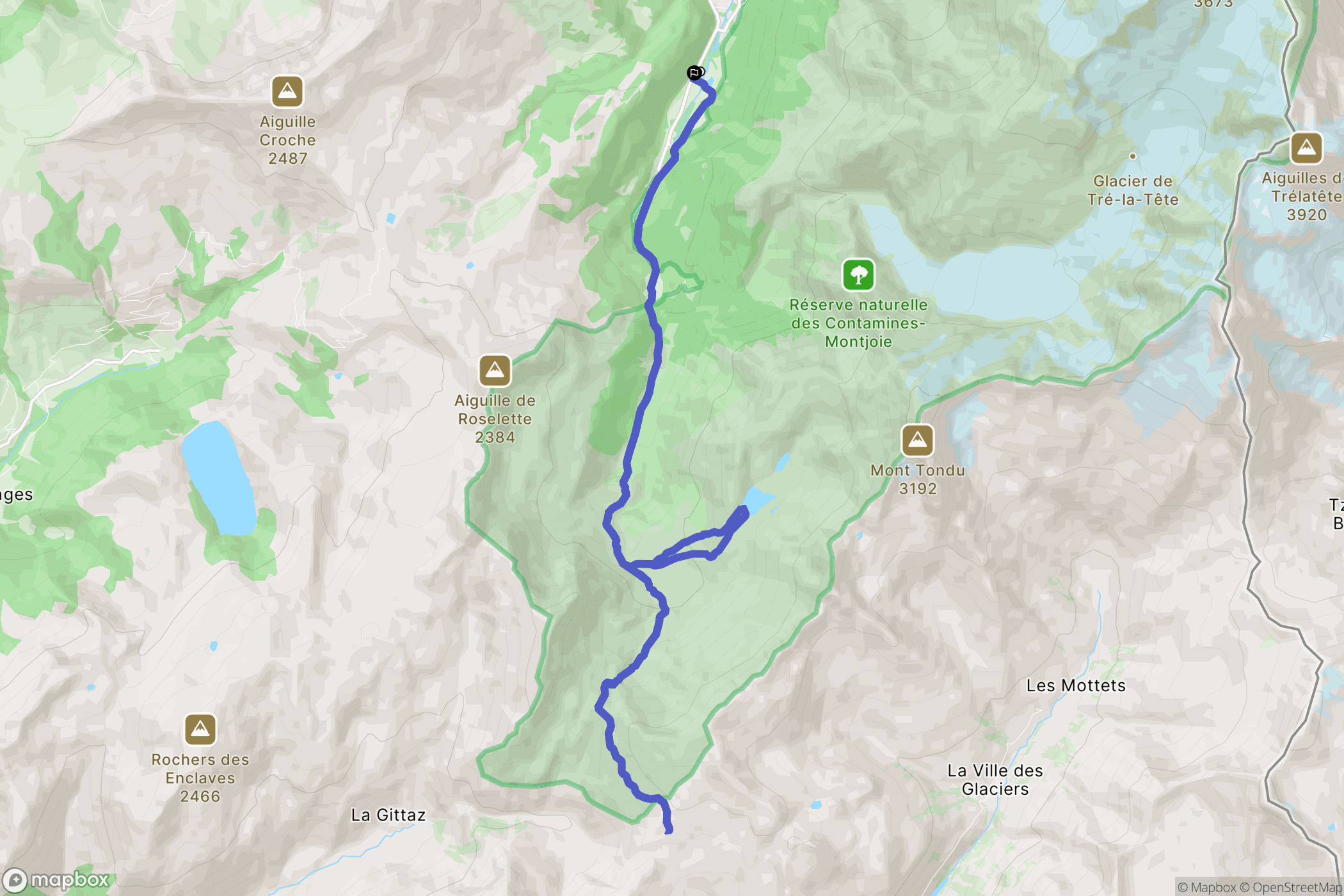 Les Contamines-Montjoie: routekaart voor buitenactiviteiten - France