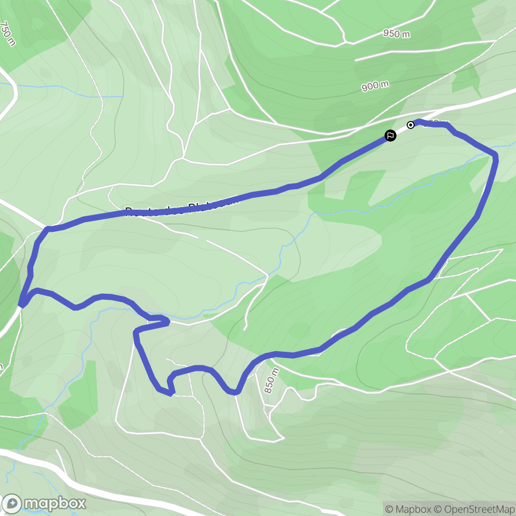 Gerbamont : carte du parcours de randonnée - France