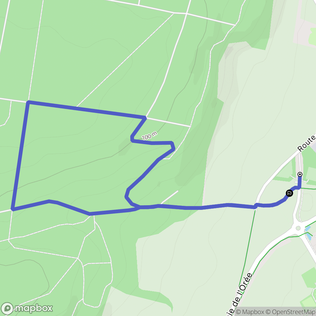 Val-de-Reuil : carte du parcours de randonnée - France