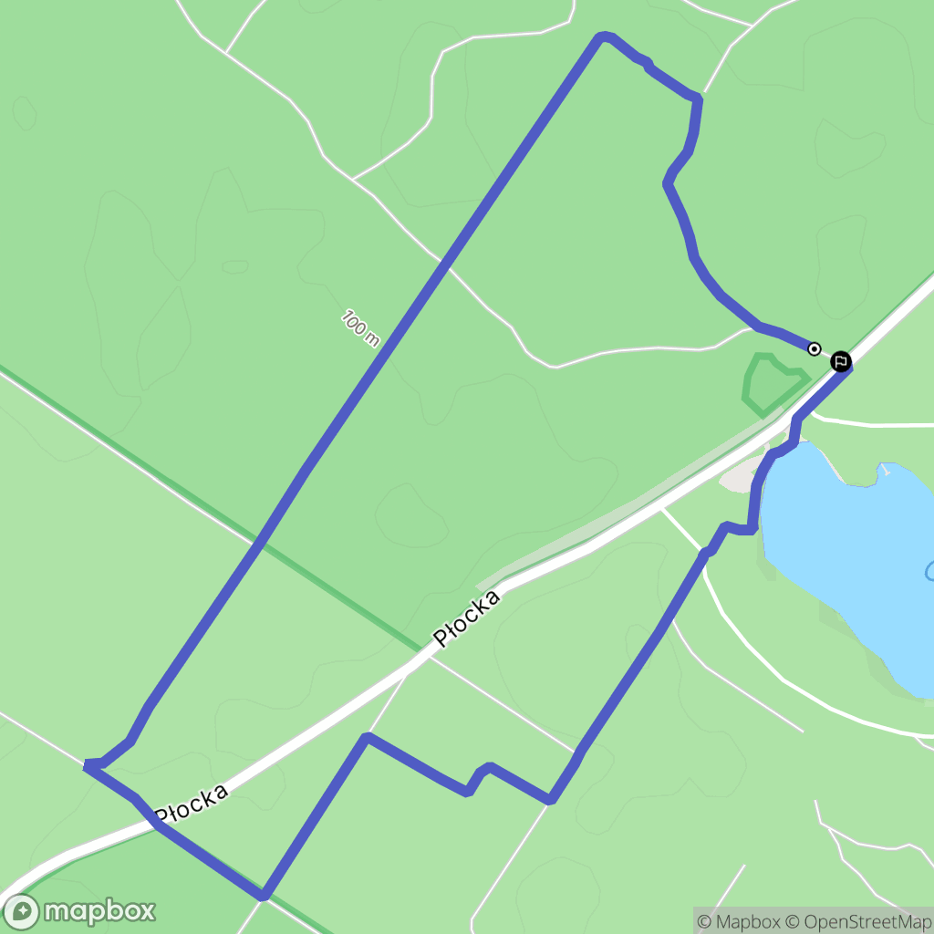 Płock: mapa trasy - Poland