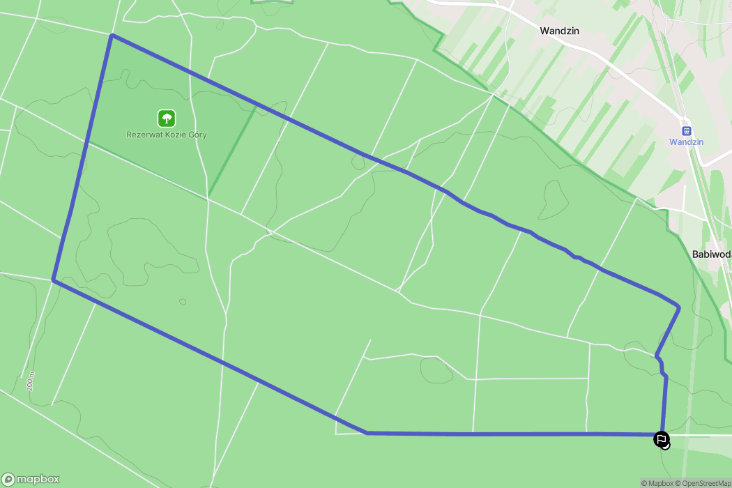 Wandzin: mapa trasy - Poland