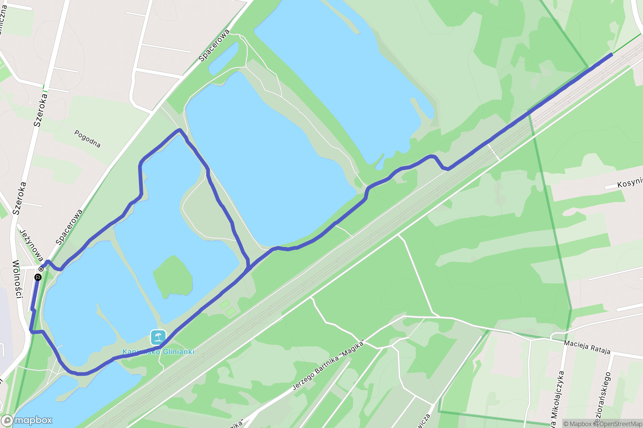 Zielonka: mapa trasy - Poland