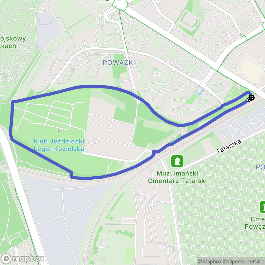 Warszawa: mapa trasy - Poland