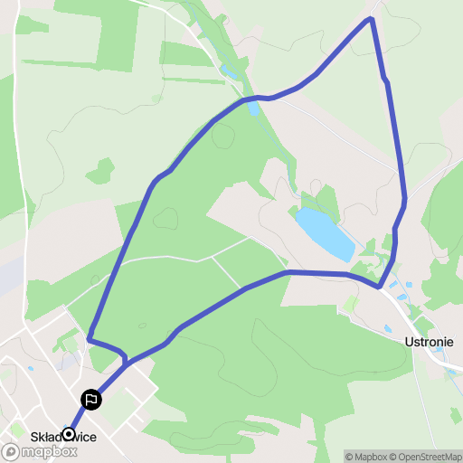 Składowice: mapa trasy - Poland