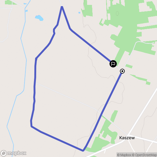 Kaszew: mapa trasy - Poland