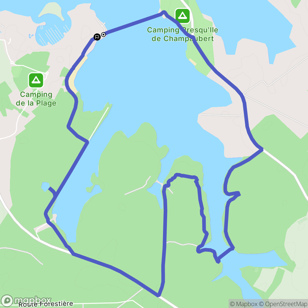 Giffaumont-Champaubert : carte du parcours de randonnée - France