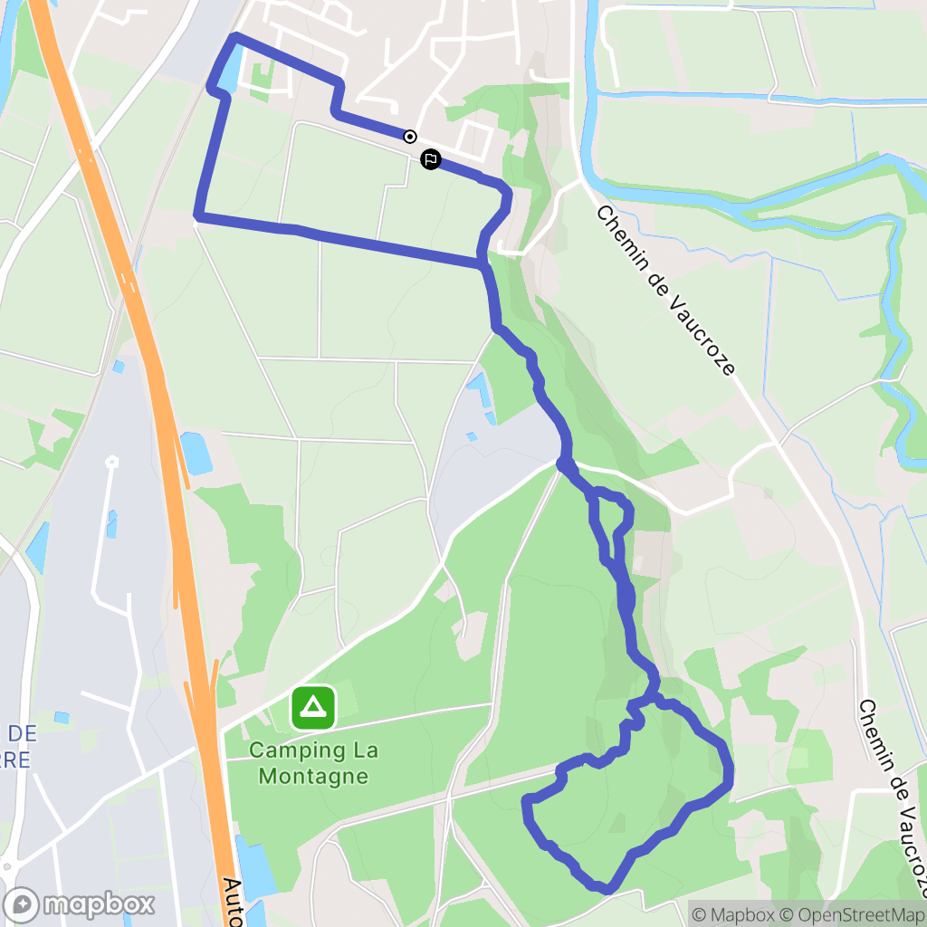 Bédarrides : carte du parcours de randonnée - France