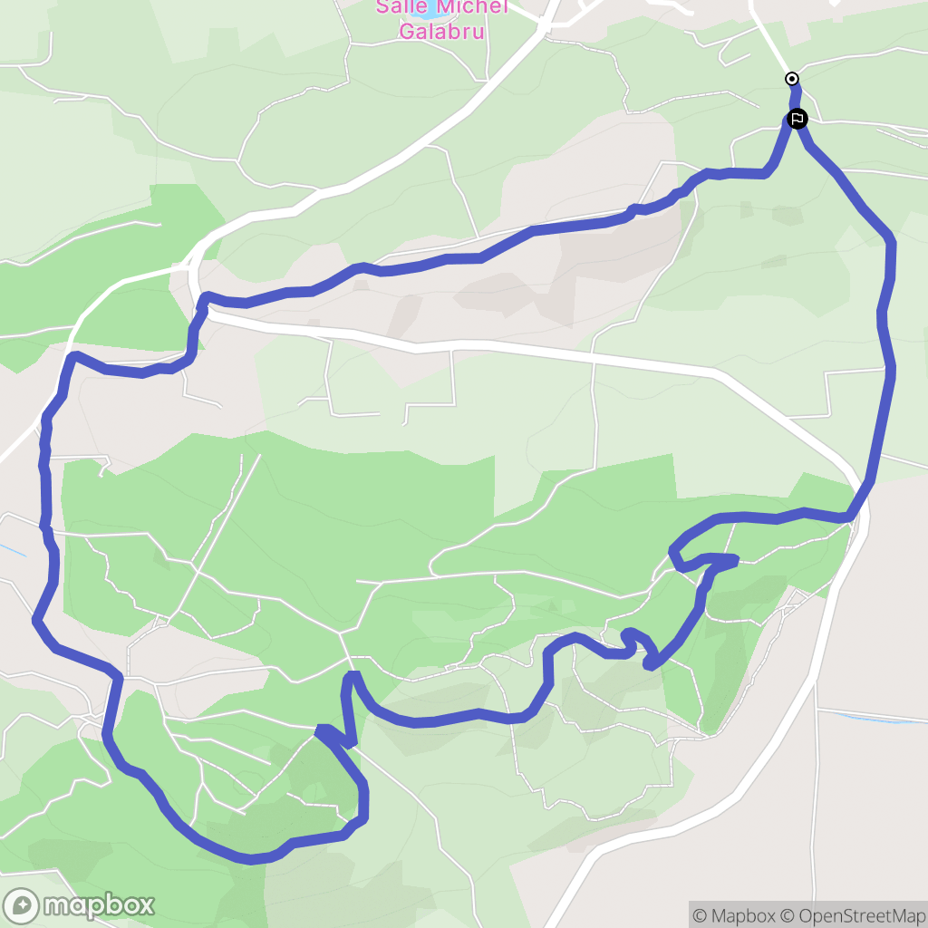 Nissan-lez-Enserune : carte du parcours de randonnée - France