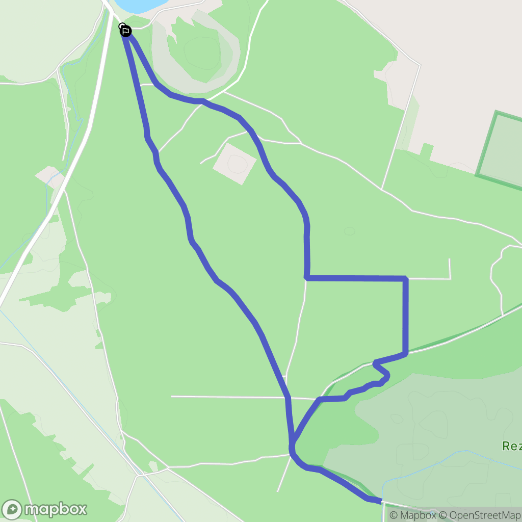 Niebrzegów: mapa trasy - Poland