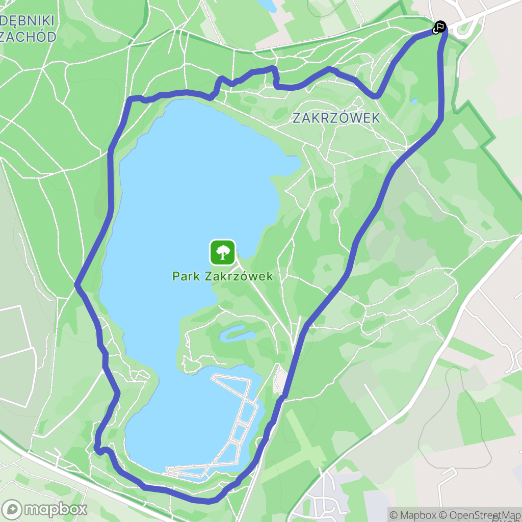 Kraków: mapa trasy - Poland